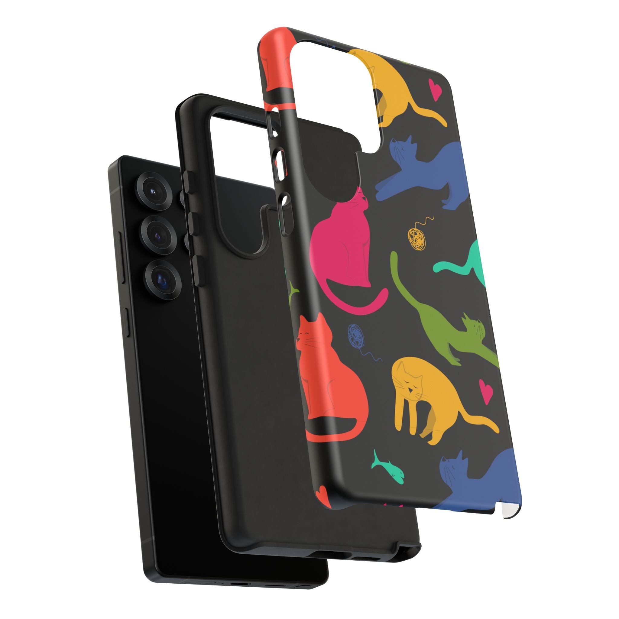 Colorful Cat Phone Case - Fun Pet Lover Accessory, Paw-some Gift for Cat Owners, Colorful Protective Cover, Cute Animal Phone [...]