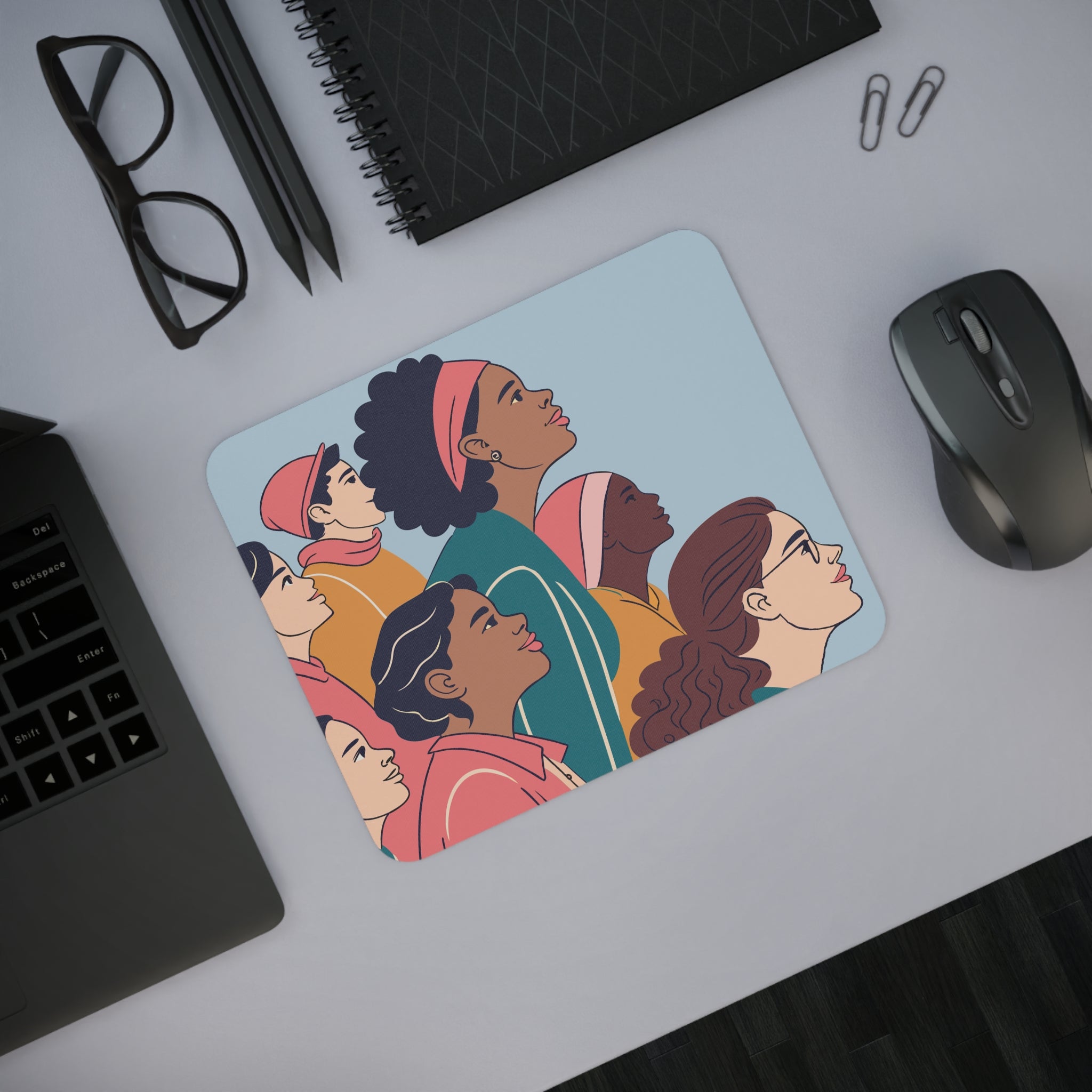 Empowering Women Desk Mouse Pad, Inspirational Office Decor, Feminist Gift, Home Office Accessory, Unique Gift Idea, Motivational Desk Decor