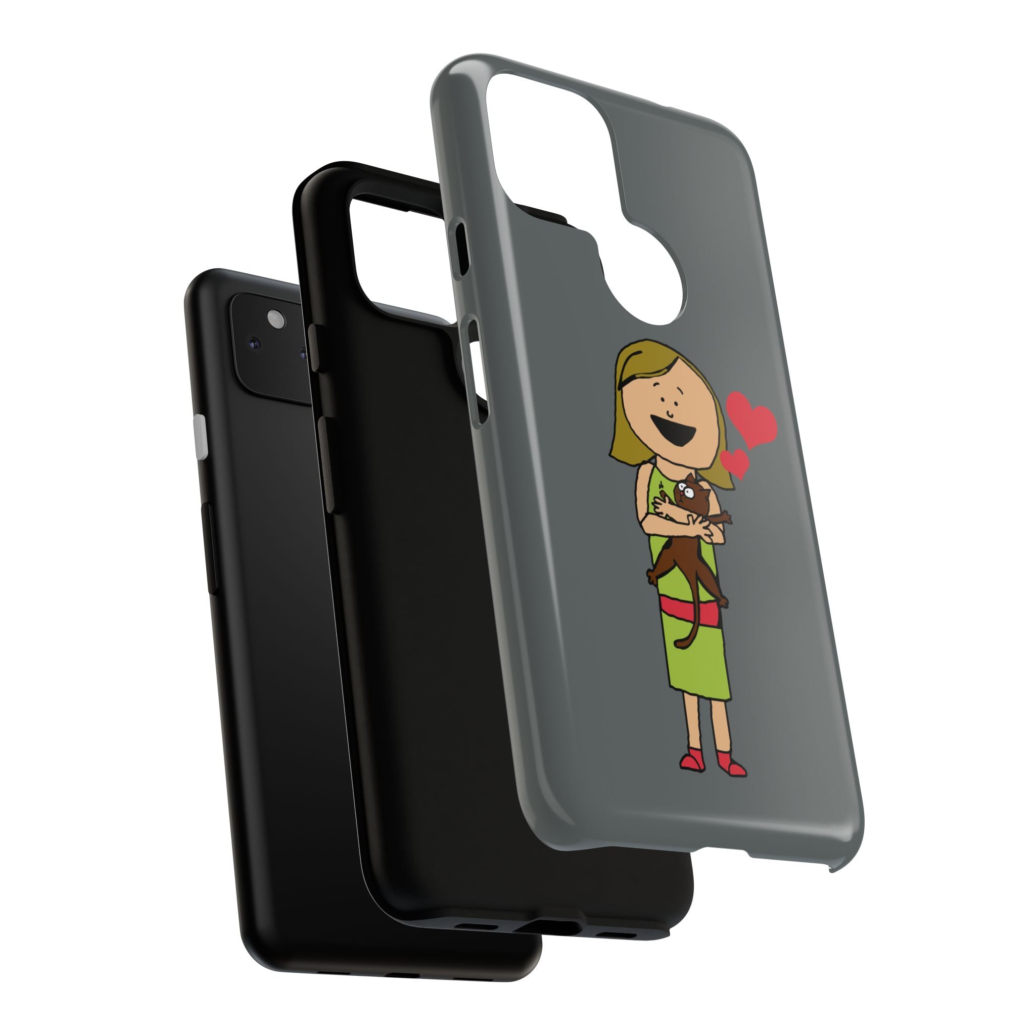 Pet Lover's Phone Case, Cute Animal Phone Cover, Gift for Dog Lovers, Cartoon Design, Fun Smartphone Accessory