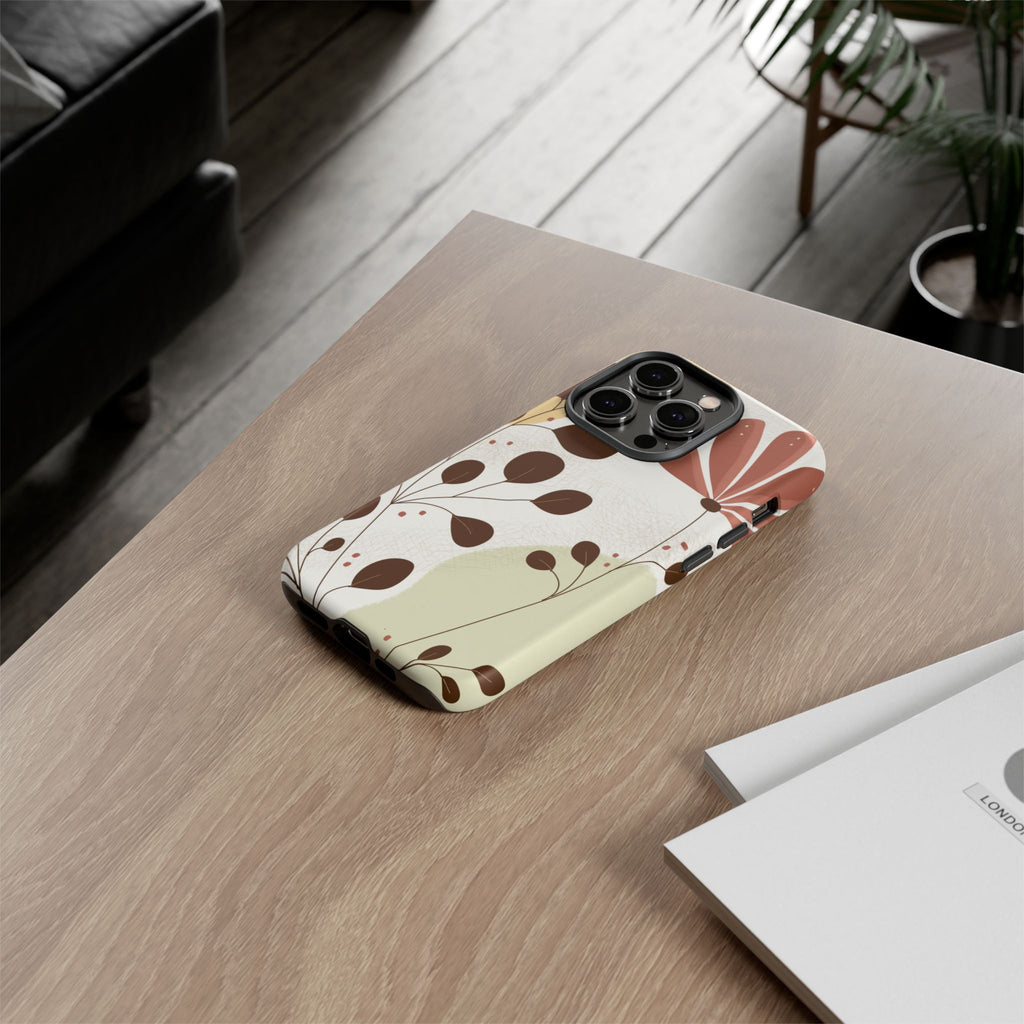 Floral Phone Case - Stylish Tough Cases for Women, Trendy Phone Cover, Gift for Her, Birthday Present, Everyday Use