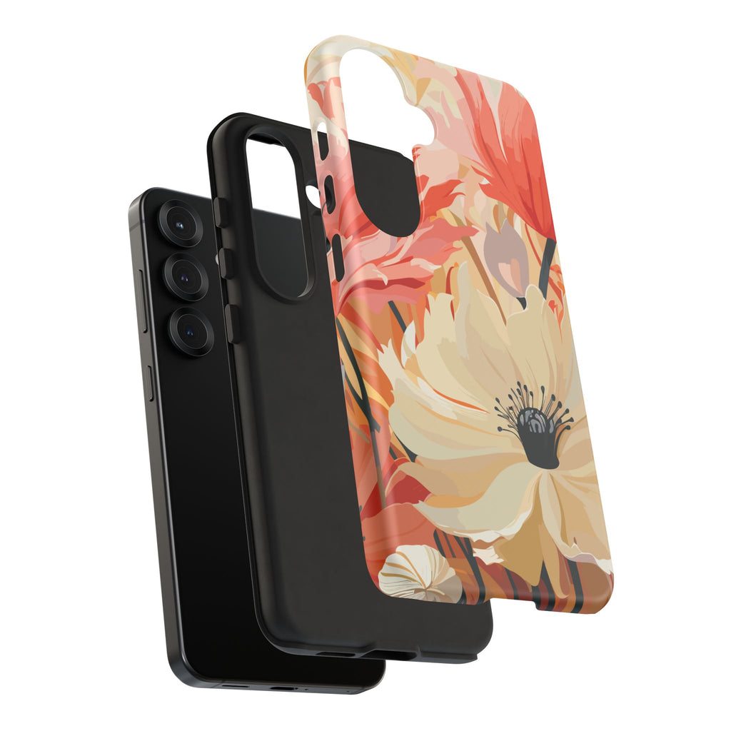 Floral Phone Case, Tough Protective Cover for Floral Lovers, Perfect Gift for Friends, Spring Celebration, Art Lovers Gift