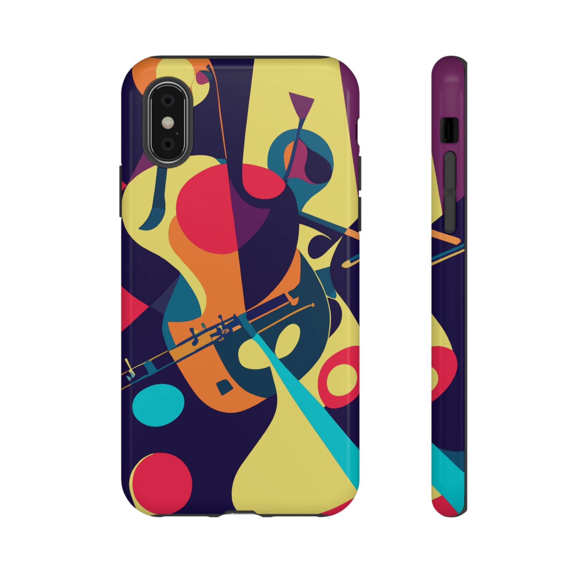 Vibrant Guitar Phone Case - Tough Cases for Music Lovers, Colorful Phone Cover, Gifts for Musicians, Artistic Mobile Accessories, [...]