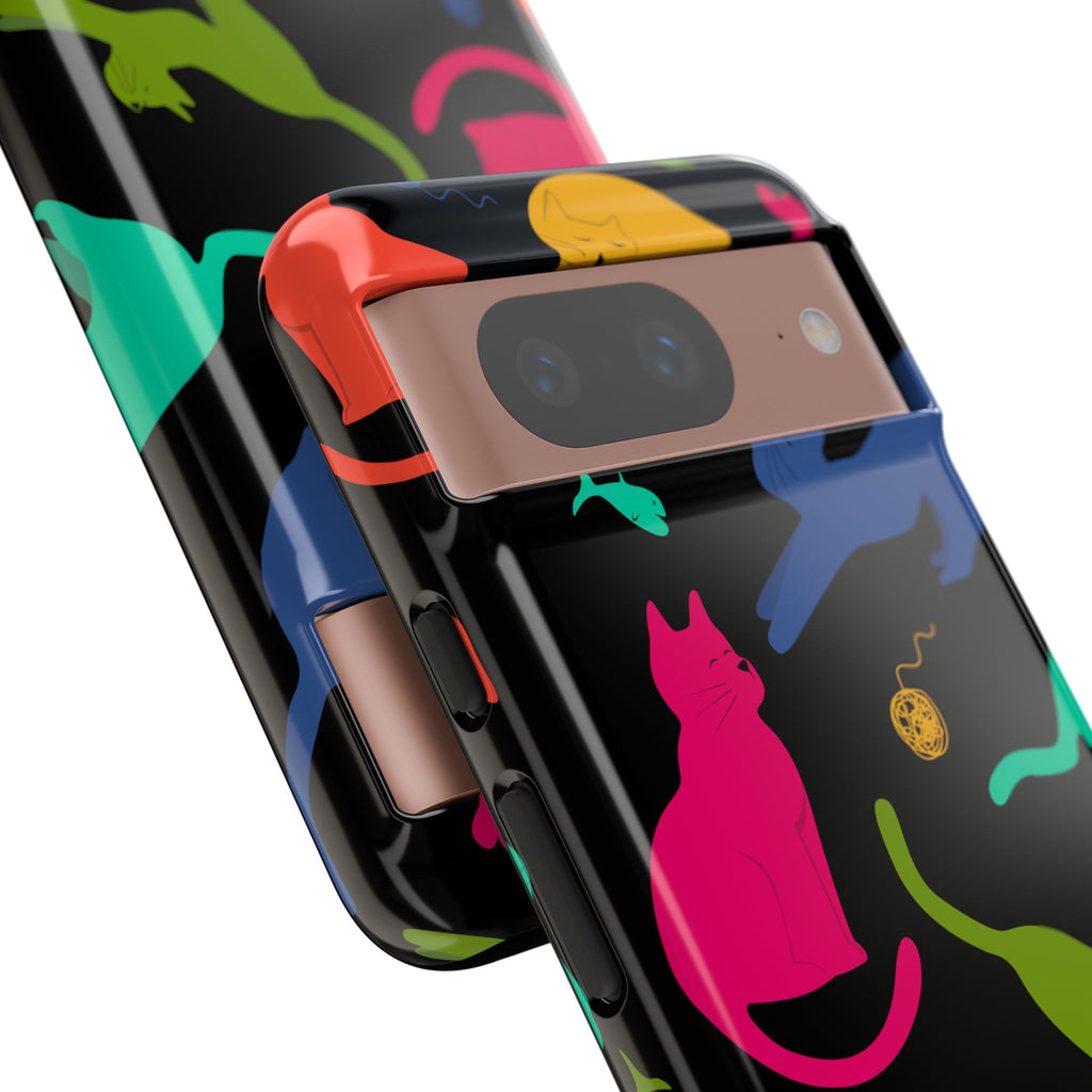 Colorful Cat Phone Case - Fun Pet Lover Accessory, Paw-some Gift for Cat Owners, Colorful Protective Cover, Cute Animal Phone [...]