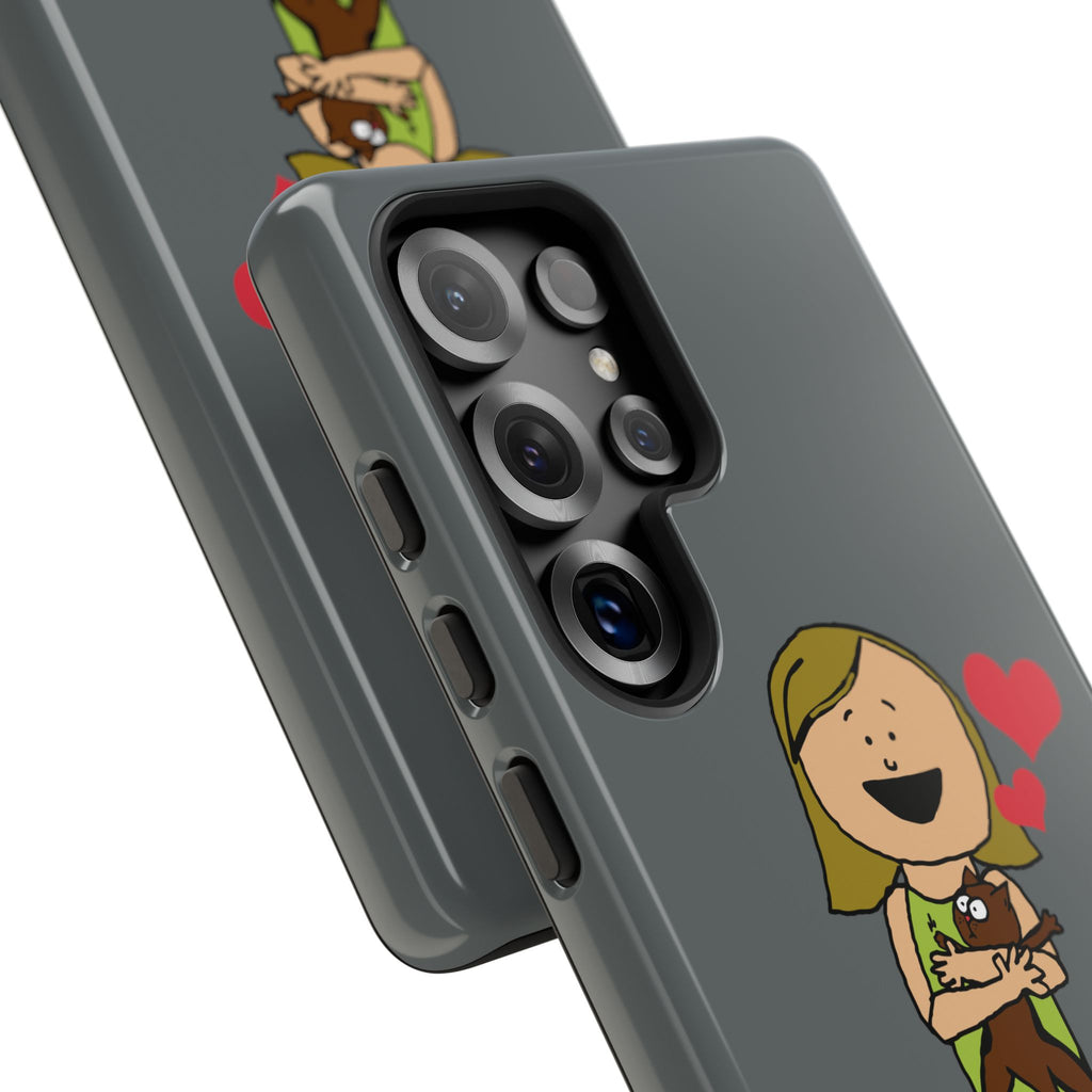 Pet Lover's Phone Case, Cute Animal Phone Cover, Gift for Dog Lovers, Cartoon Design, Fun Smartphone Accessory