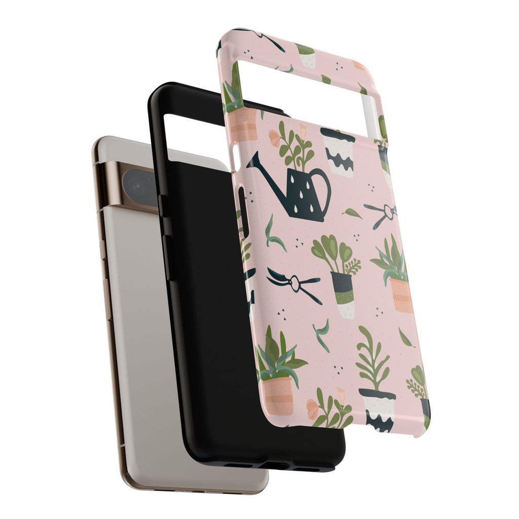Floral Phone Case, Cute Plant Lover Case, Gift for Gardeners, Phone Cover, Green Thumb Accessories, Mother's Day Gift