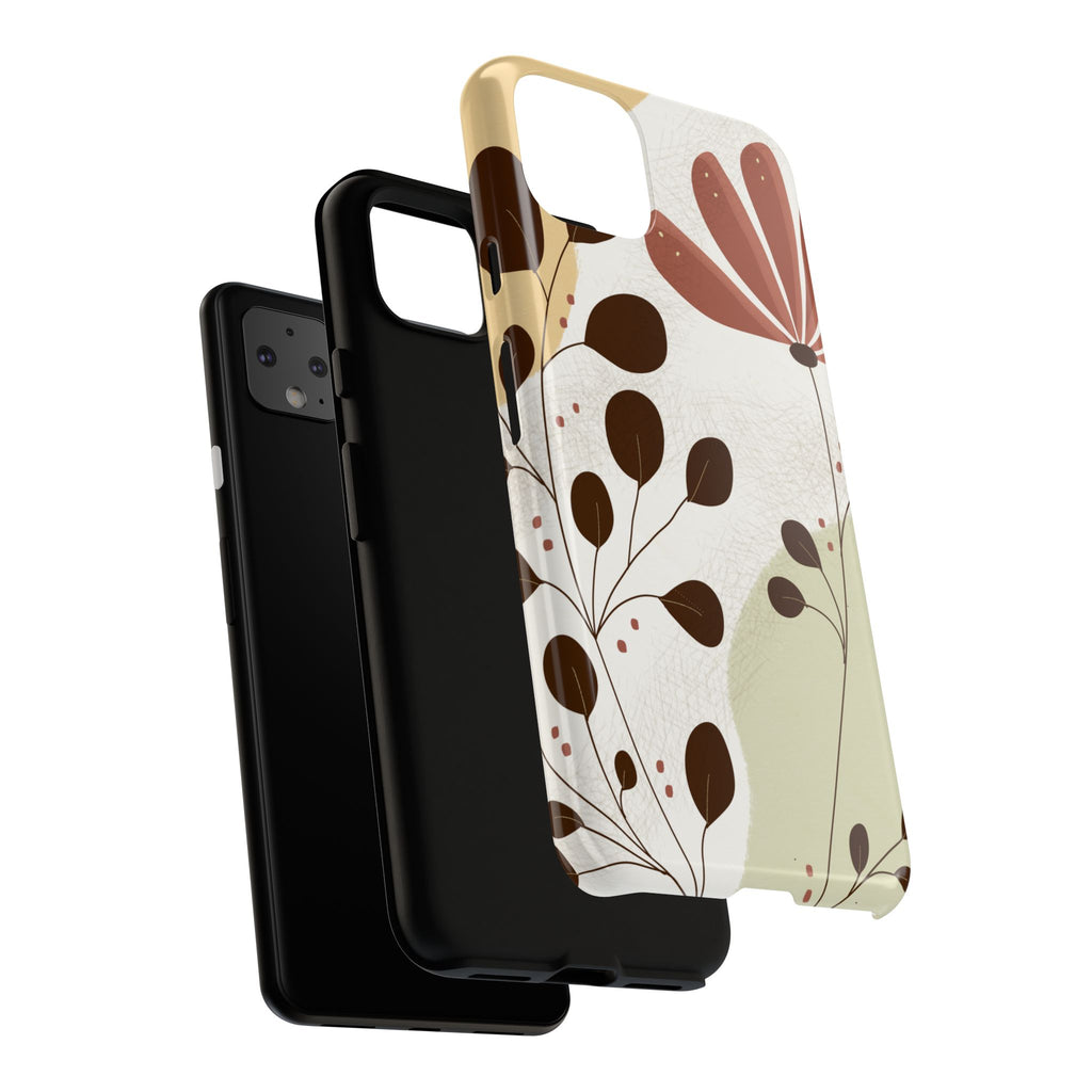 Floral Phone Case - Stylish Tough Cases for Women, Trendy Phone Cover, Gift for Her, Birthday Present, Everyday Use