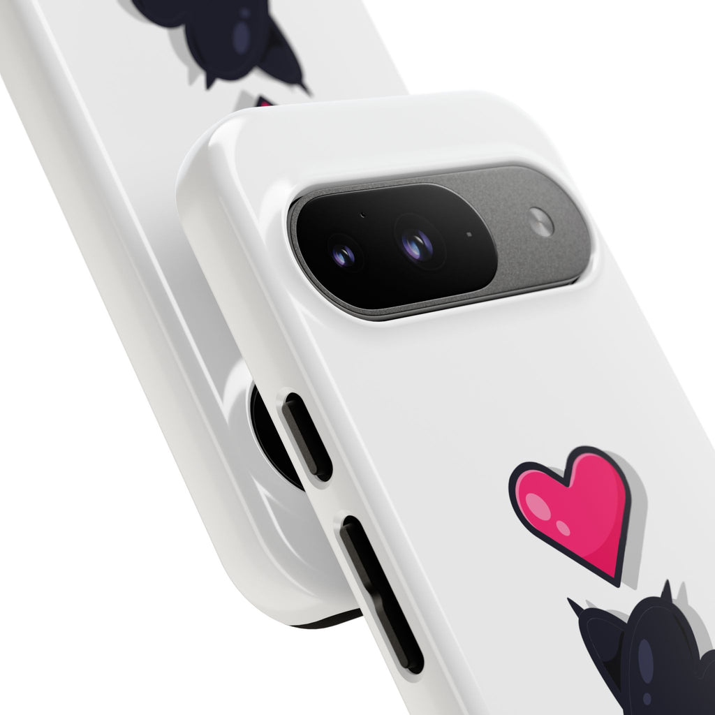 Cute Cat Love Phone Case, Tough Cell Phone Cover, Animal Lover Gifts, Pet Parent Accessories, Valentine's Day Essentials
