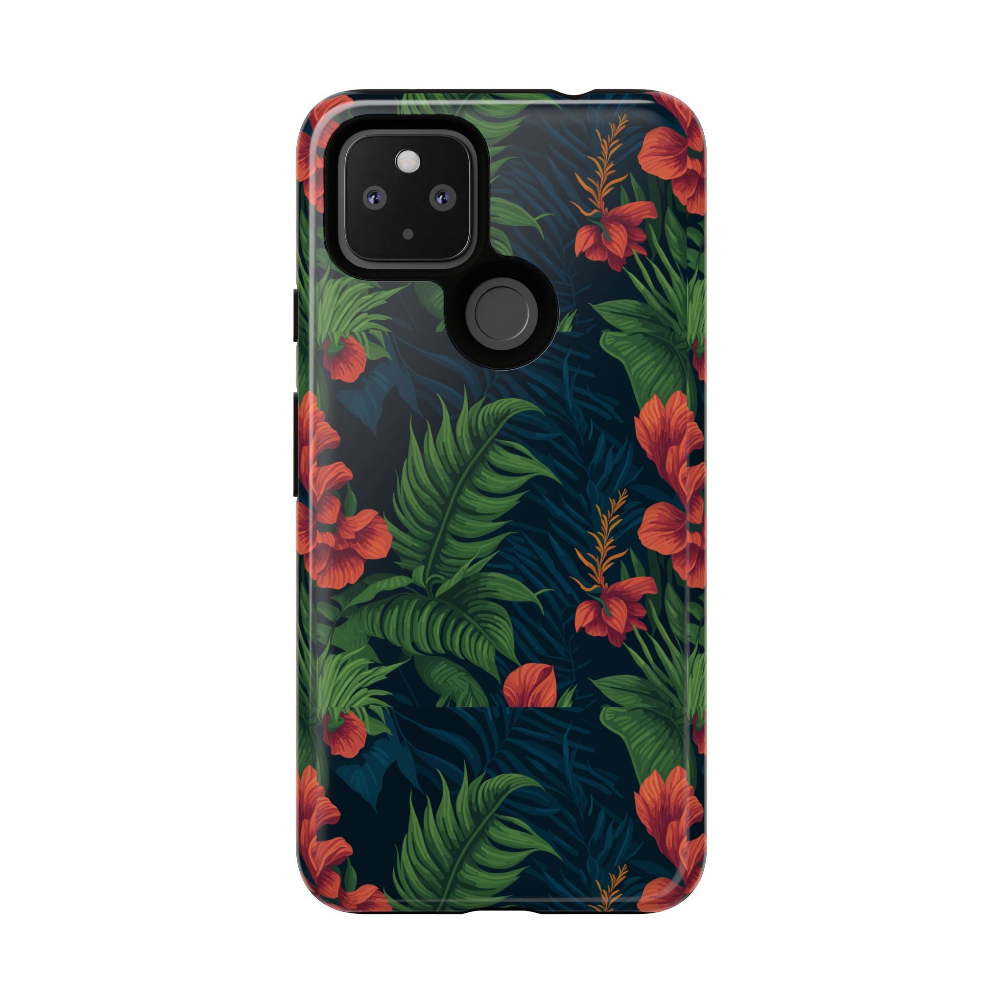 Tropical Phone Case with Floral Design, Eco-Friendly Protection for Summer Vibes, Ideal Gift for Nature Lovers, Vibrant Background