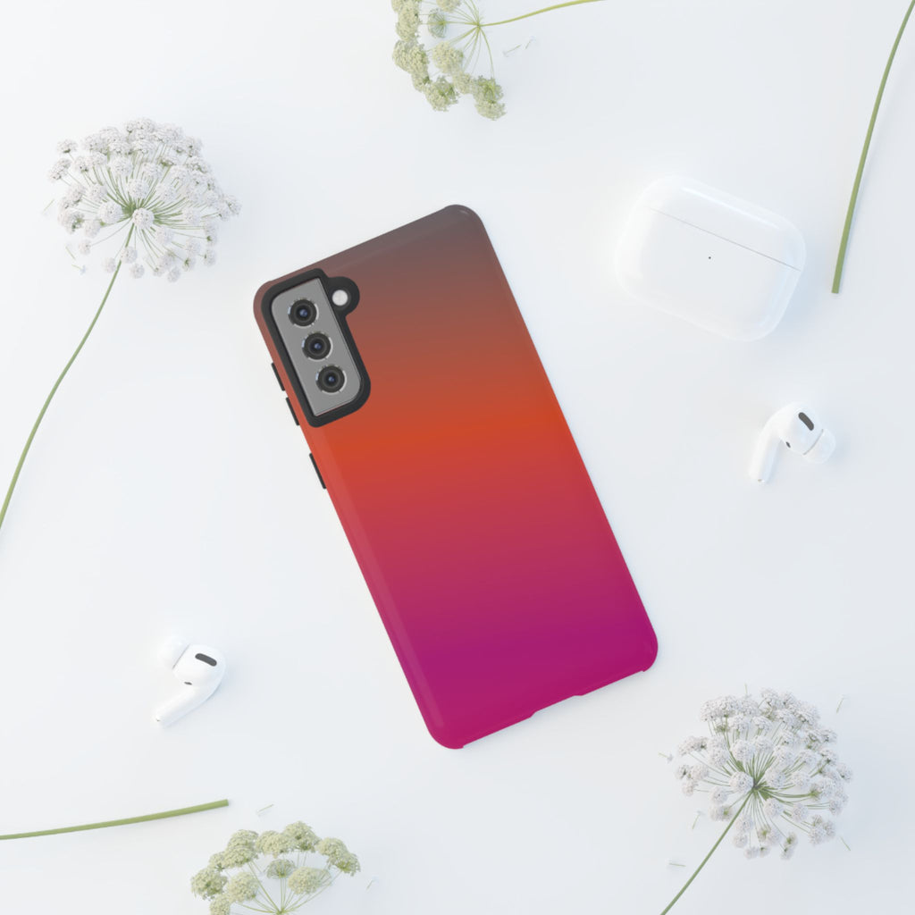 Gradient Phone Case, Custom Tough Case, Durable Phone Accessory, Vibrant Design, Gift for Tech Lovers, Birthday and Holiday Present