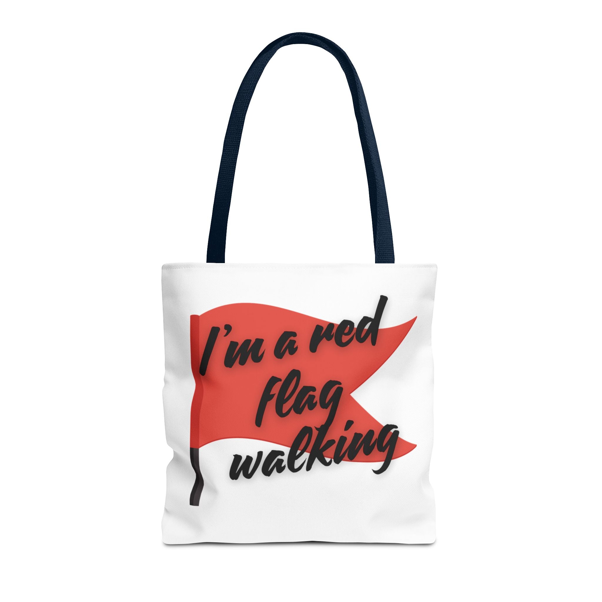 Red Flag Tote Bag, Fun Gift for Friends, Perfect for Beach Days, Casual Shopping, and Everyday Use