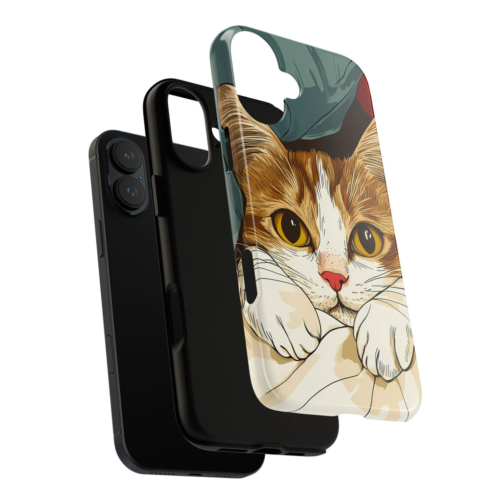 Cute Cat Phone Case - Ideal for Cat Lovers, Pet Owners, Birthday Gifts, Smartphone Accessories, Funny Pet Humor