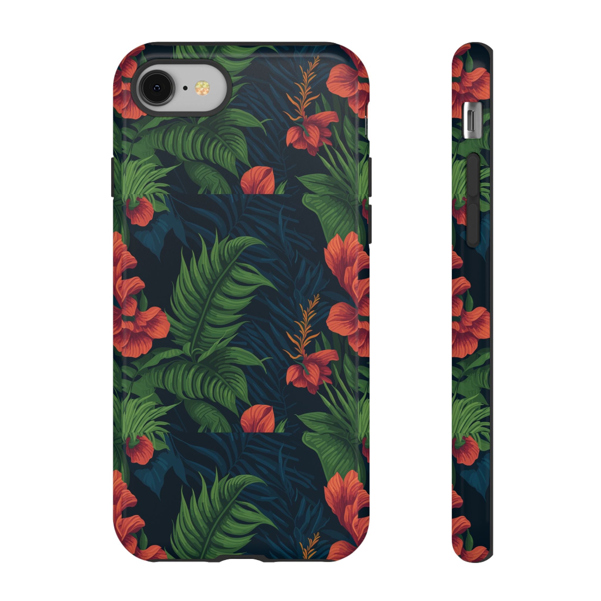 Tropical Phone Case with Floral Design, Eco-Friendly Protection for Summer Vibes, Ideal Gift for Nature Lovers, Vibrant Background