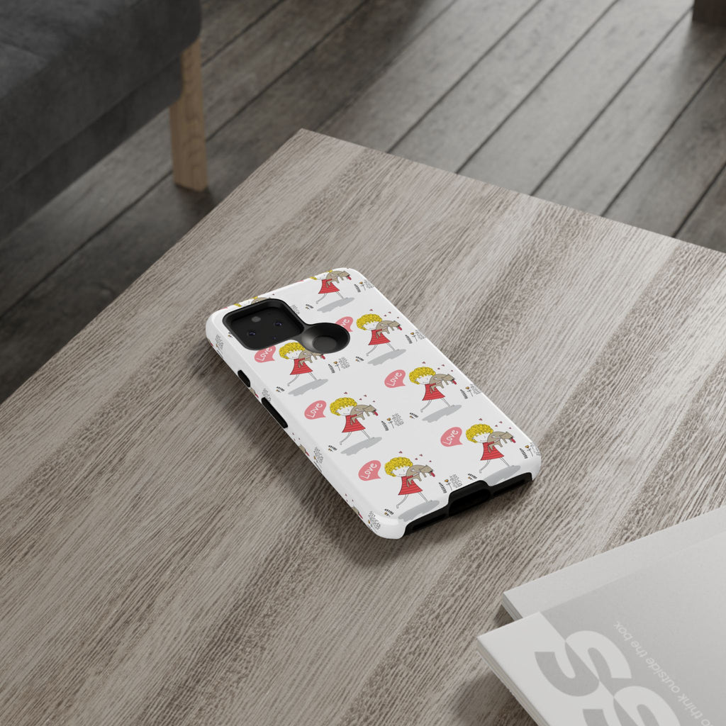 Love-Themed Phone Case | Cute Pet Lover Accessory, Perfect Gift for Birthdays, Anniversaries, Animal Lovers, Valentine's Day