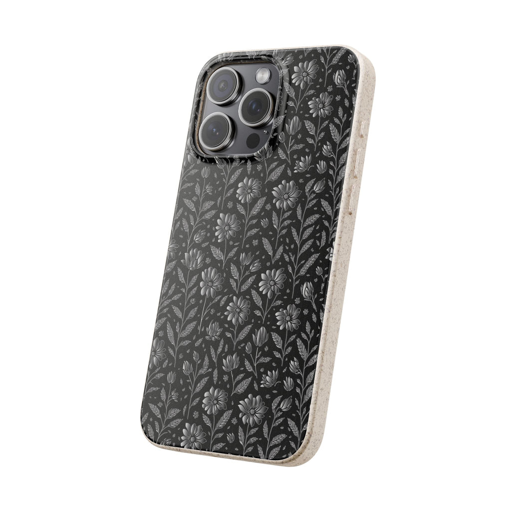 Eco-Friendly Floral Phone Case, Biodegradable iPhone Case, Sustainable Fashion Accessory, Nature Lover Gift, Eco-Conscious Phone Cover