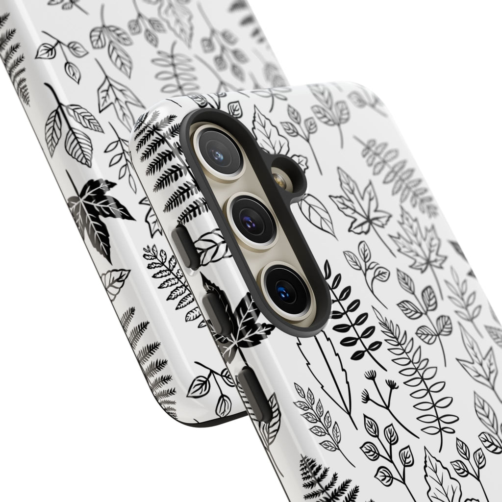 Stylish Phone Case for Nature Lovers, Botanical Design, Gift for Her, Fall Accessories, Customizable Tech Gear