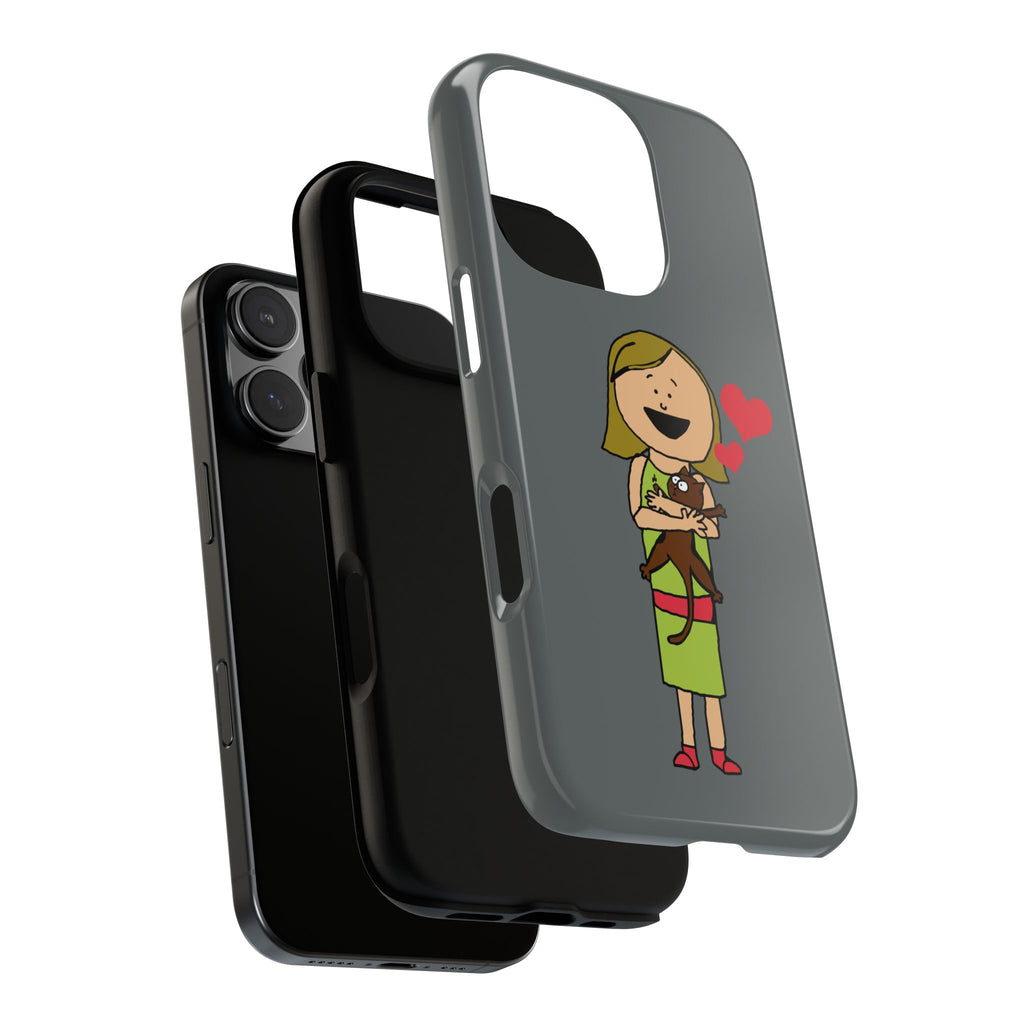 Pet Lover's Phone Case, Cute Animal Phone Cover, Gift for Dog Lovers, Cartoon Design, Fun Smartphone Accessory