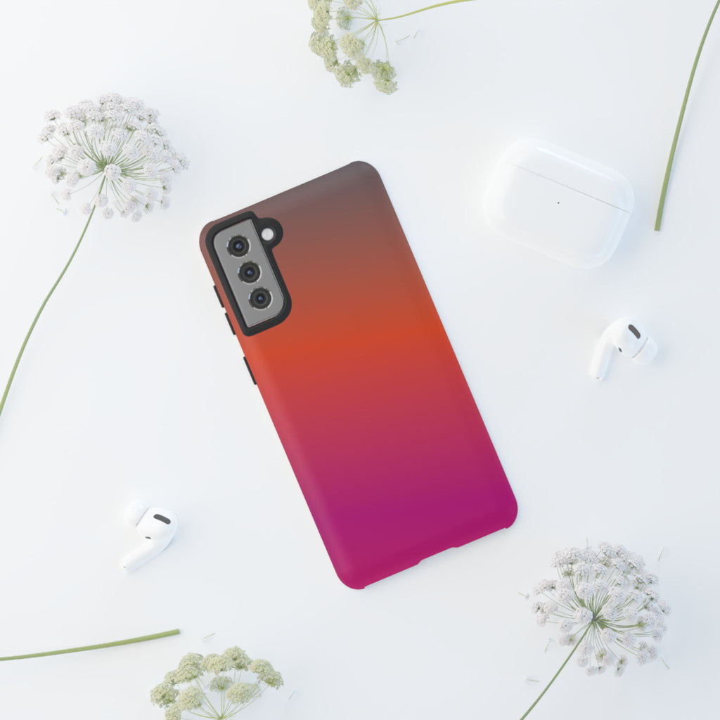 Gradient Phone Case, Custom Tough Case, Durable Phone Accessory, Vibrant Design, Gift for Tech Lovers, Birthday and Holiday Present