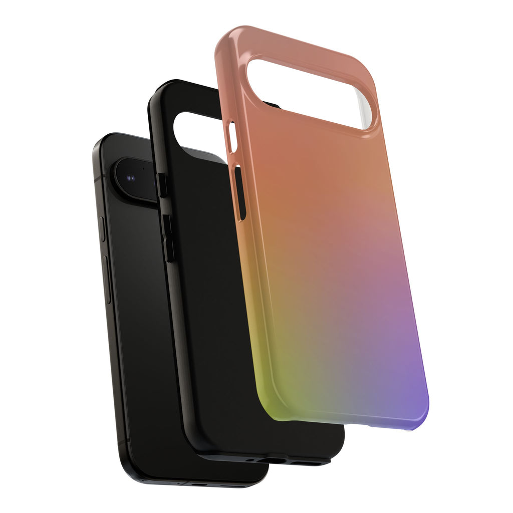 Colorful Gradient Phone Case, Tough Cases for iPhone, Customizable Phone Cover, Trendy Tech Accessory, Gift for Tech Lovers