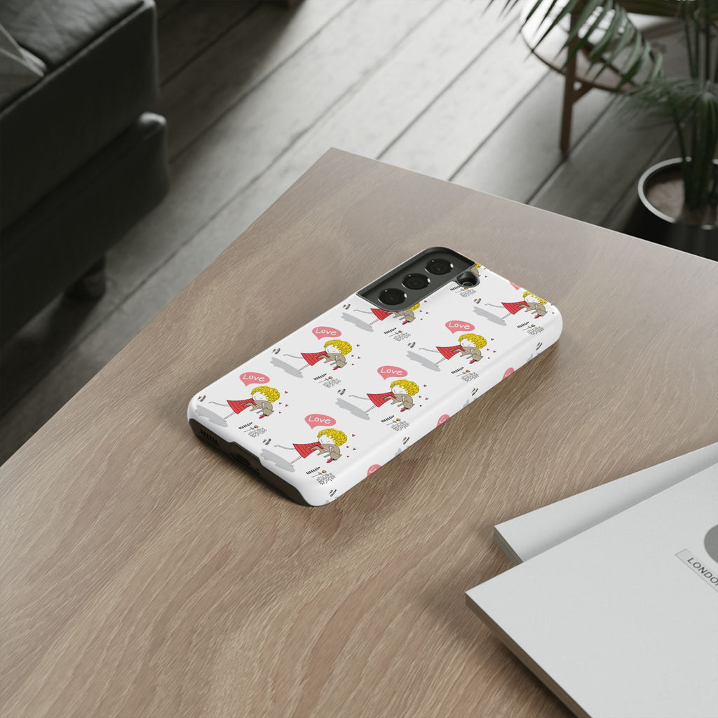Love-Themed Phone Case | Cute Pet Lover Accessory, Perfect Gift for Birthdays, Anniversaries, Animal Lovers, Valentine's Day
