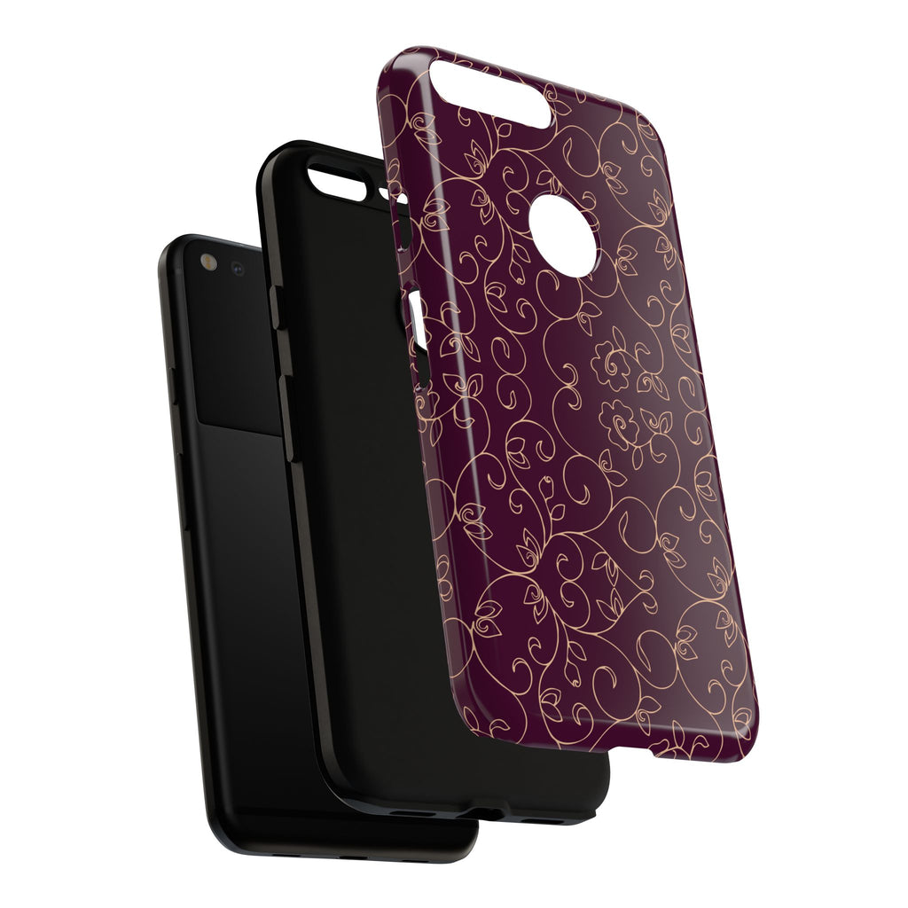 Elegant Floral Phone Case | Durable Mobile Cover, Gift for Her, Floral Design, Stylish Accessory, Phone Protection