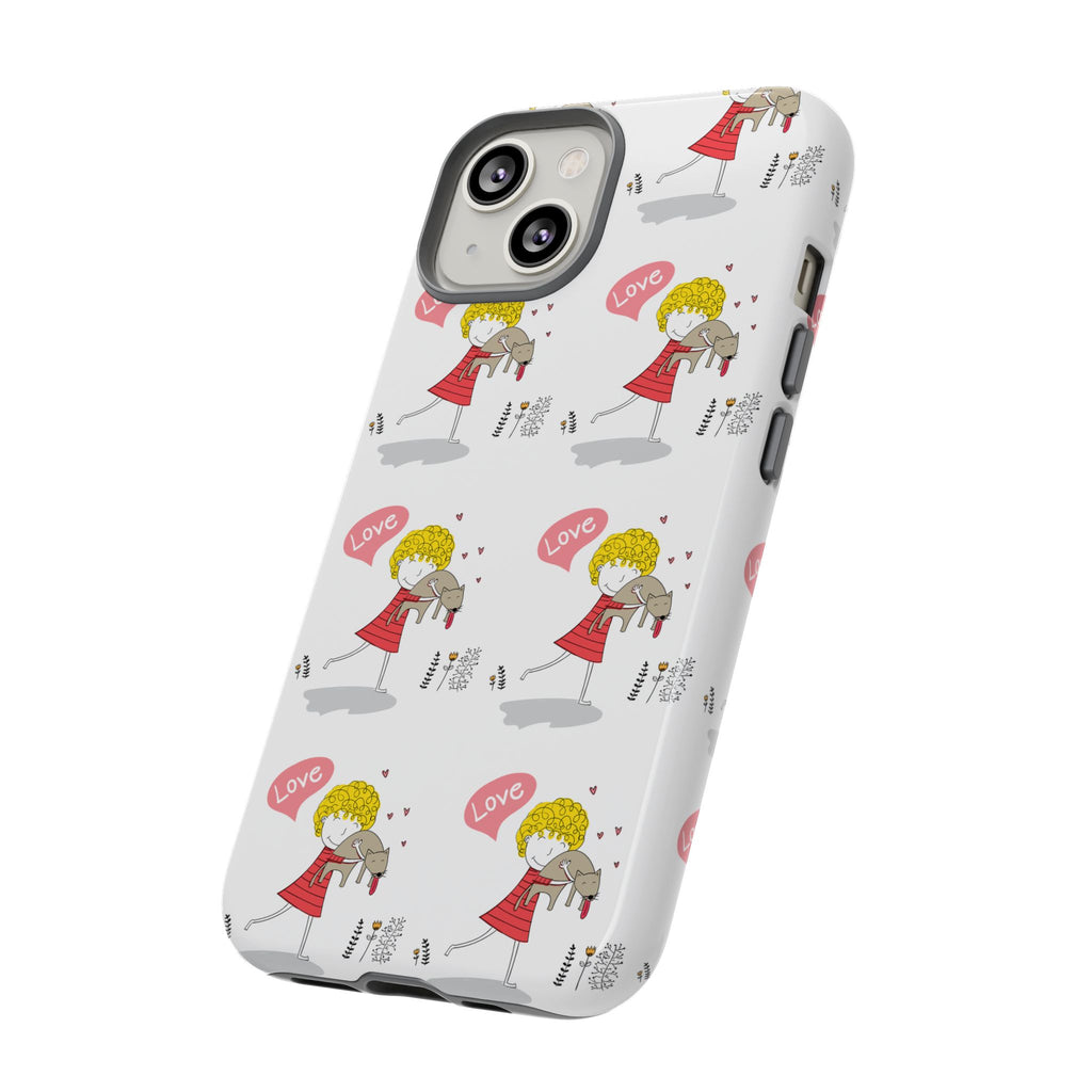 Love-Themed Phone Case | Cute Pet Lover Accessory, Perfect Gift for Birthdays, Anniversaries, Animal Lovers, Valentine's Day