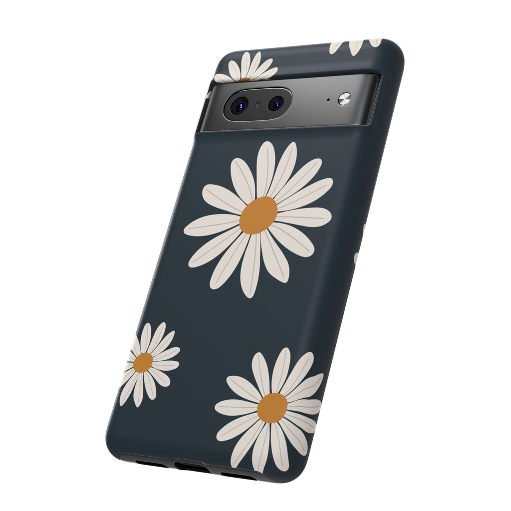 Daisy Phone Case, Floral Phone Cover, Tough Phone Case, Gift for Flower Lovers, Smartphone Accessory, Spring Design
