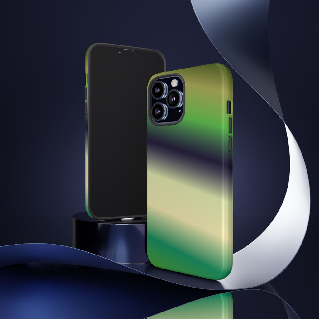 Gradient Phone Case - Tough Cases, Unique Cell Phone Cover, Stylish Tech Accessories, Green and Black Gradient, Perfect Gift