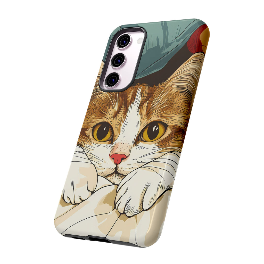 Cute Cat Phone Case - Ideal for Cat Lovers, Pet Owners, Birthday Gifts, Smartphone Accessories, Funny Pet Humor