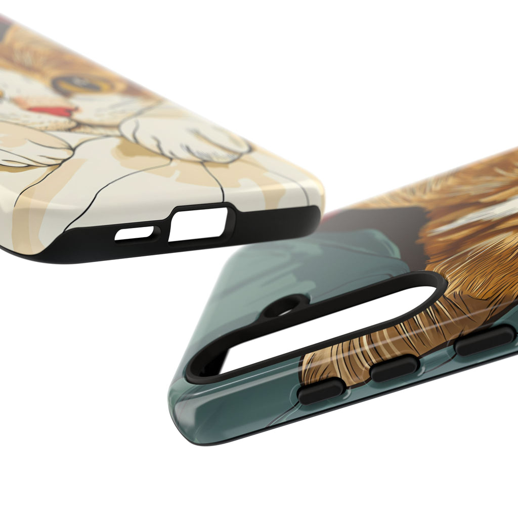 Cute Cat Phone Case - Ideal for Cat Lovers, Pet Owners, Birthday Gifts, Smartphone Accessories, Funny Pet Humor