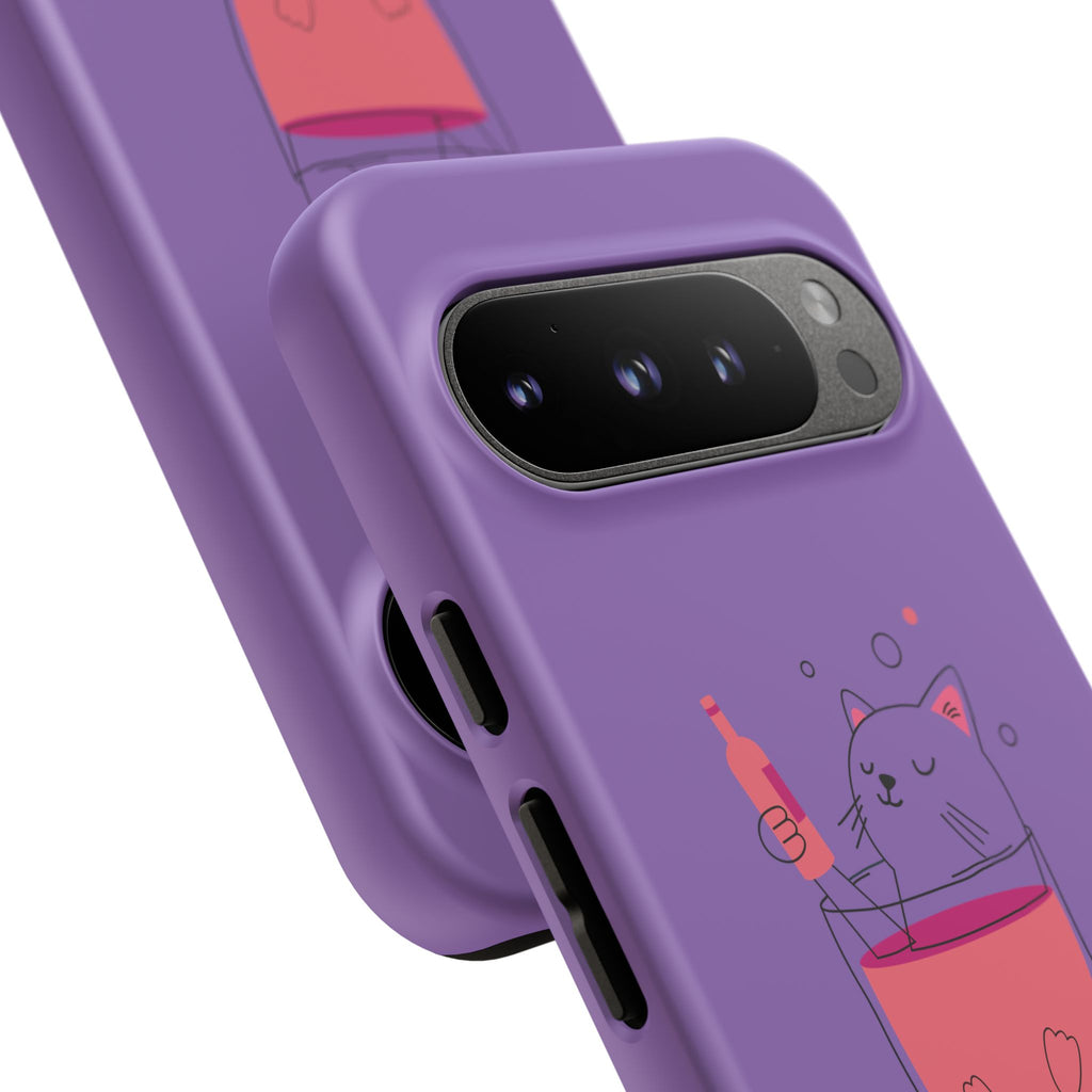 Cute Cat Phone Case, Fun Gift for Cat Lovers, Colorful Phone Cover, Pet Lover Accessory, Unique Cat Themed Case