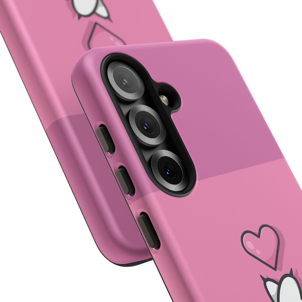 Cute Cat Paw Phone Case, Playful Pet Lover Gift, Animal Print Phone Cover, Heart Design Case, Fun Feminine Case, Kawaii Style