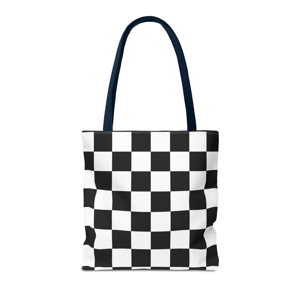 Tote Bag Finish Line - Checkered Victory – Tote Bag for Racing Fans