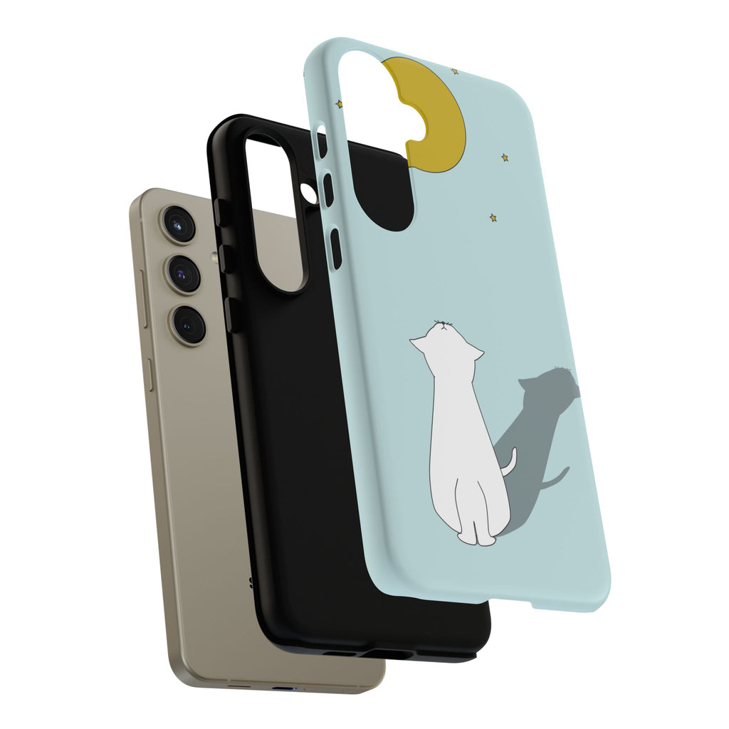 Cute Cat Phone Case, Tough Phone Cover, Pet Lover Gift, Unique Case, Animal Decor, Birthday Gift