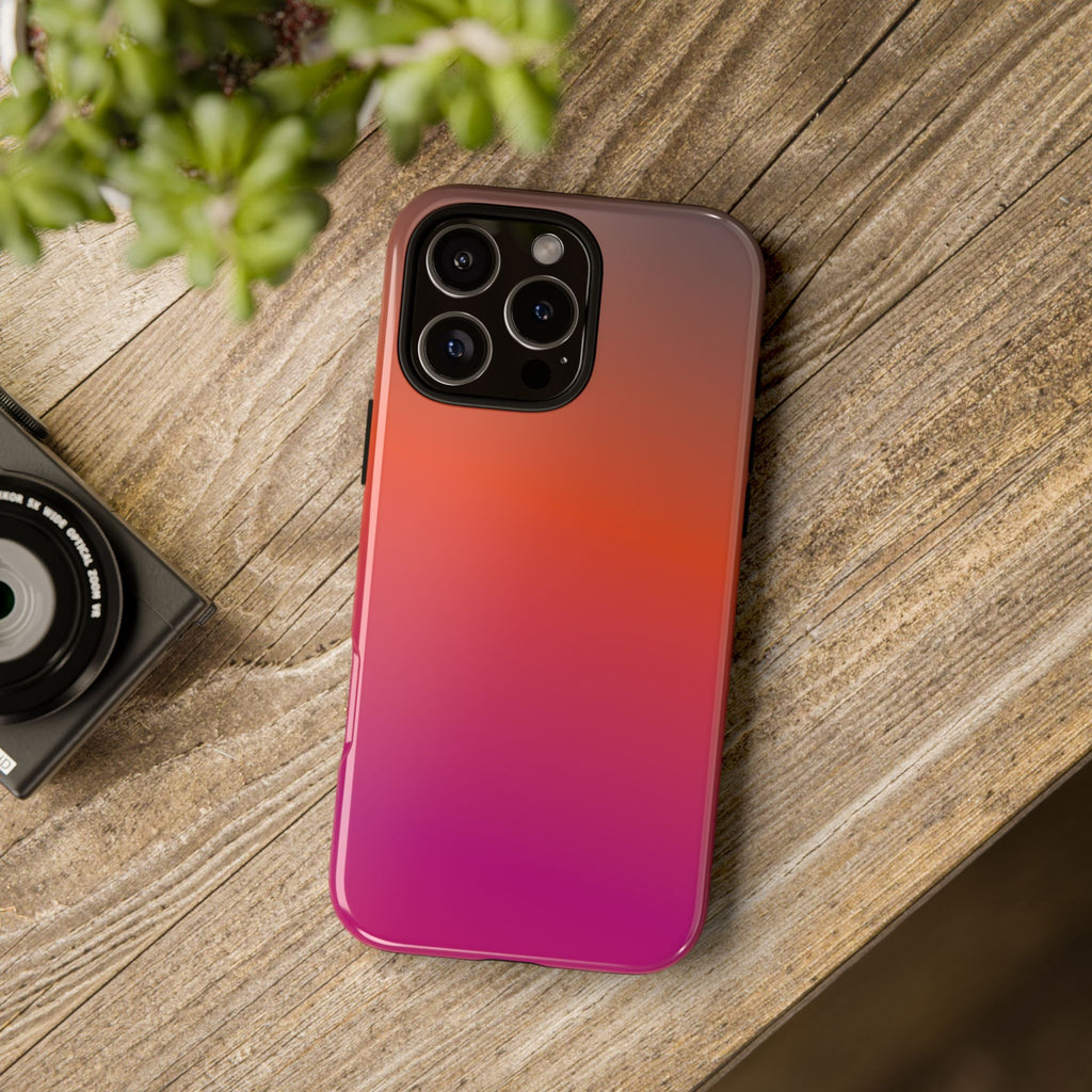 Gradient Phone Case, Custom Tough Case, Durable Phone Accessory, Vibrant Design, Gift for Tech Lovers, Birthday and Holiday Present