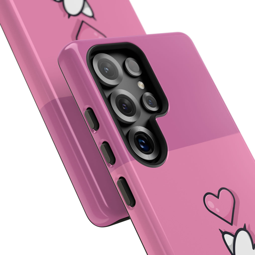 Cute Cat Paw Phone Case, Playful Pet Lover Gift, Animal Print Phone Cover, Heart Design Case, Fun Feminine Case, Kawaii Style