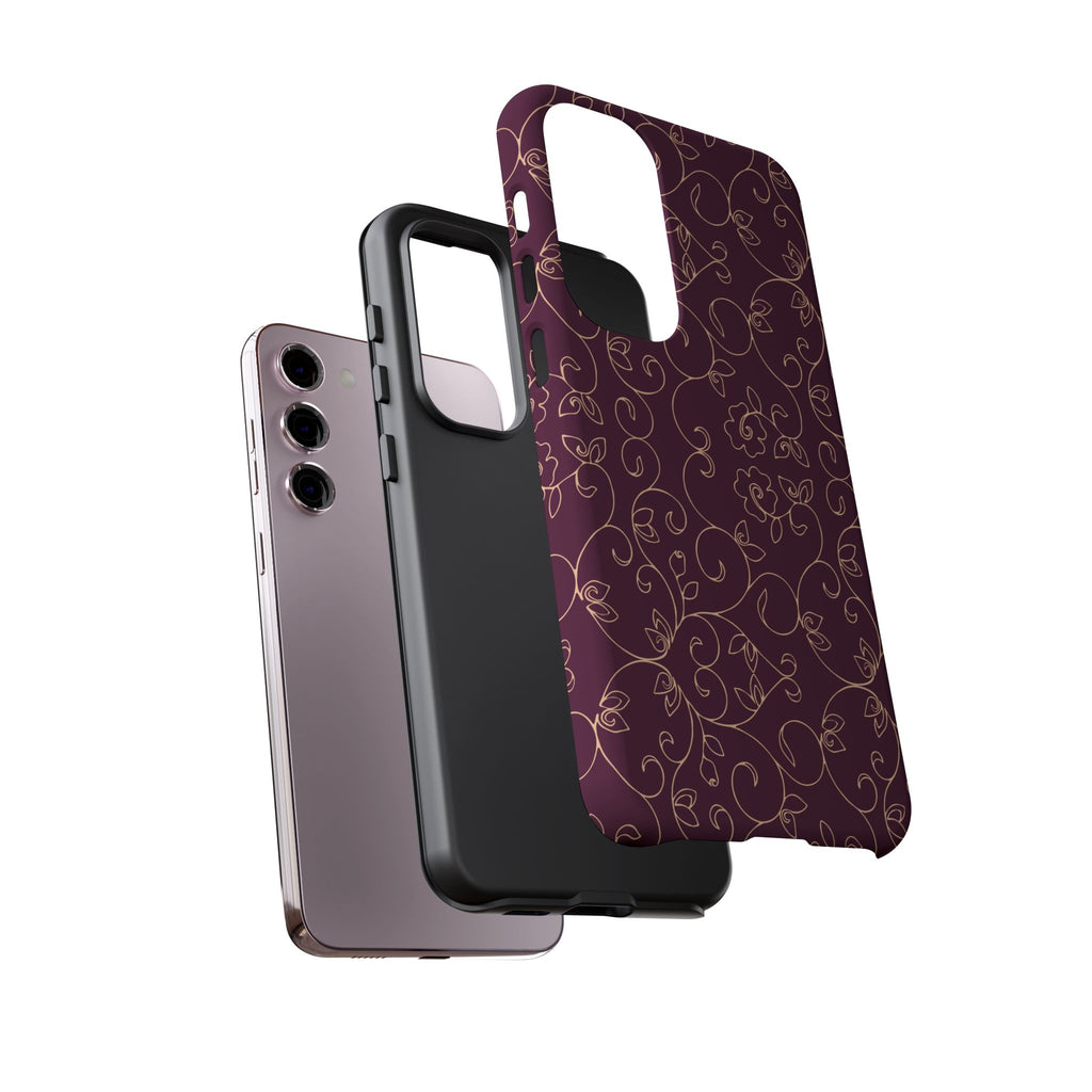 Elegant Floral Phone Case | Durable Mobile Cover, Gift for Her, Floral Design, Stylish Accessory, Phone Protection