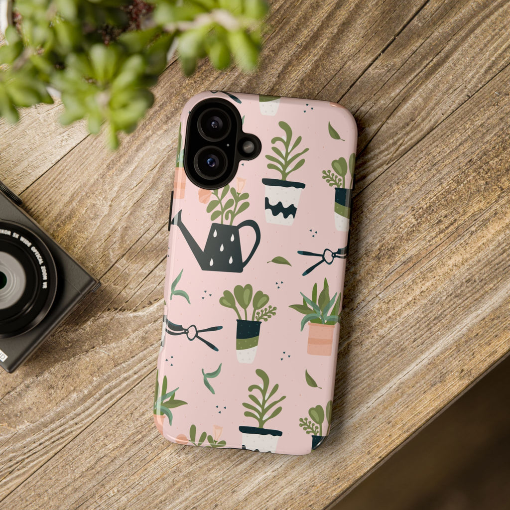 Floral Phone Case, Cute Plant Lover Case, Gift for Gardeners, Phone Cover, Green Thumb Accessories, Mother's Day Gift