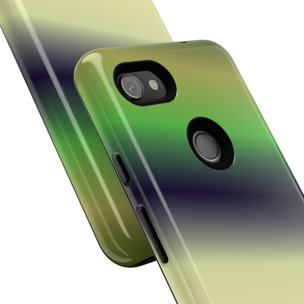 Gradient Phone Case - Tough Cases, Unique Cell Phone Cover, Stylish Tech Accessories, Green and Black Gradient, Perfect Gift