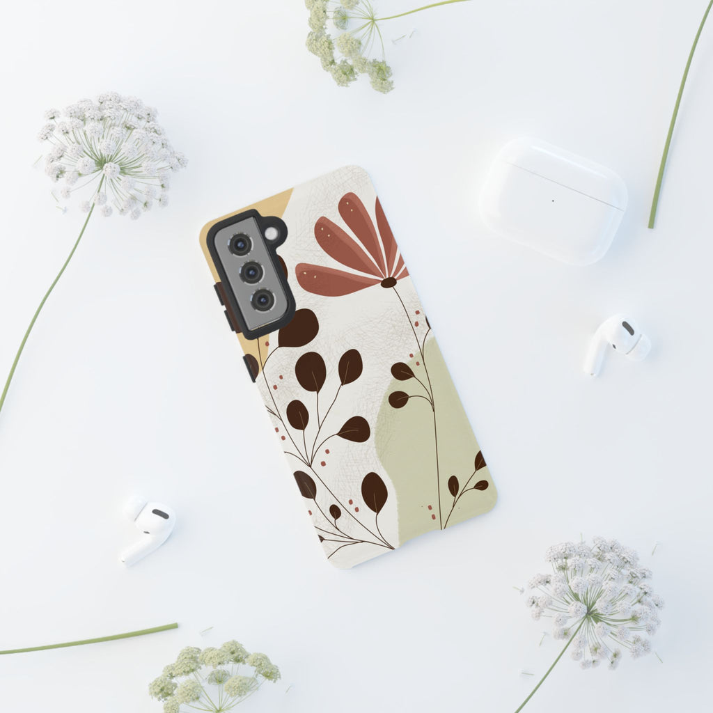 Floral Phone Case - Stylish Tough Cases for Women, Trendy Phone Cover, Gift for Her, Birthday Present, Everyday Use