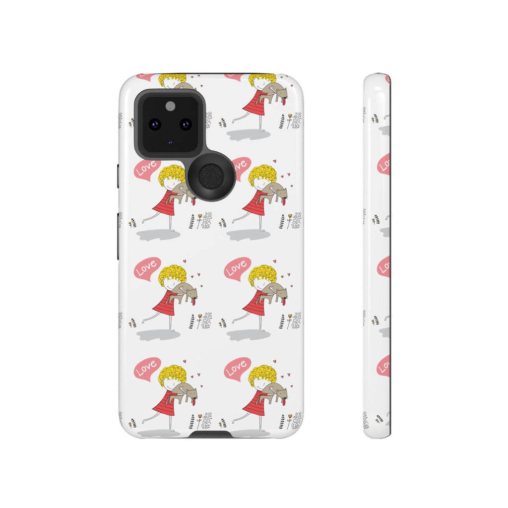 Love-Themed Phone Case | Cute Pet Lover Accessory, Perfect Gift for Birthdays, Anniversaries, Animal Lovers, Valentine's Day