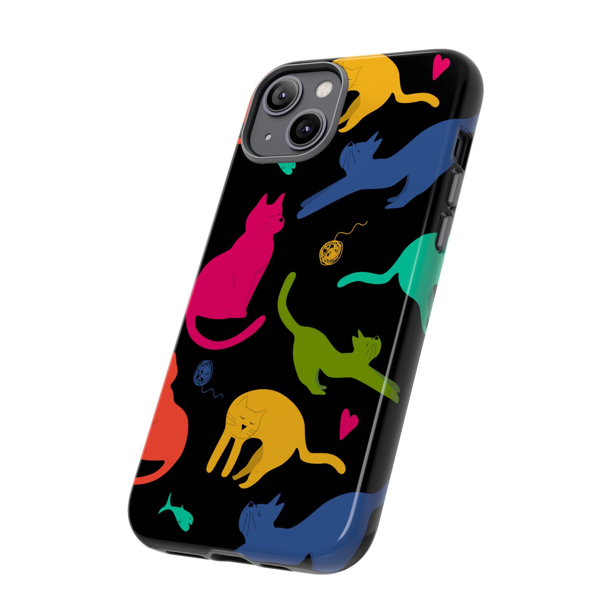 Colorful Cat Phone Case - Fun Pet Lover Accessory, Paw-some Gift for Cat Owners, Colorful Protective Cover, Cute Animal Phone [...]