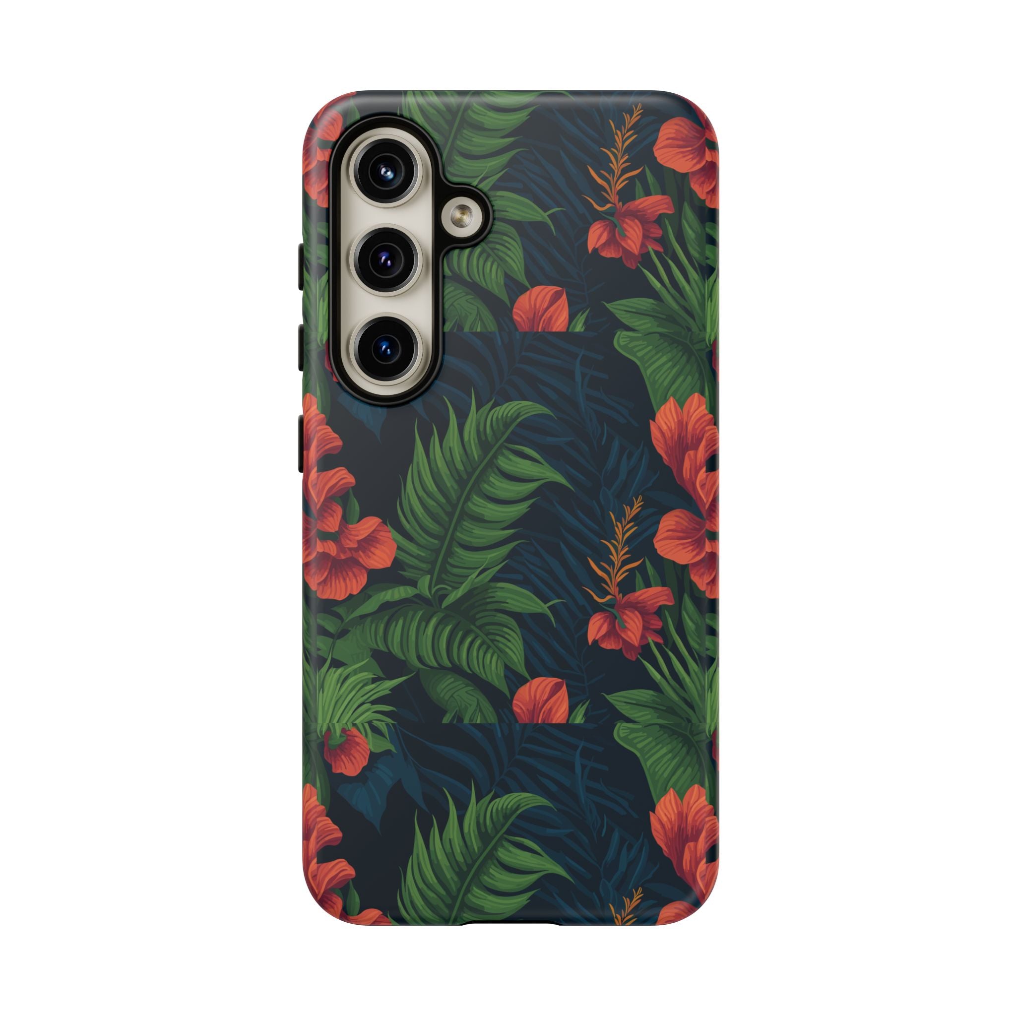 Tropical Phone Case with Floral Design, Eco-Friendly Protection for Summer Vibes, Ideal Gift for Nature Lovers, Vibrant Background
