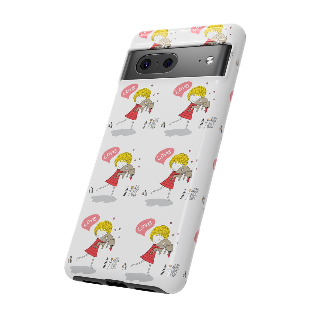 Love-Themed Phone Case | Cute Pet Lover Accessory, Perfect Gift for Birthdays, Anniversaries, Animal Lovers, Valentine's Day