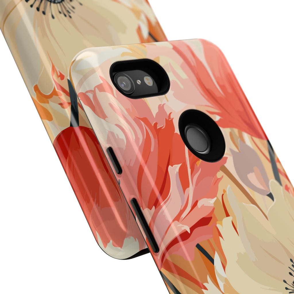 Floral Phone Case, Tough Protective Cover for Floral Lovers, Perfect Gift for Friends, Spring Celebration, Art Lovers Gift