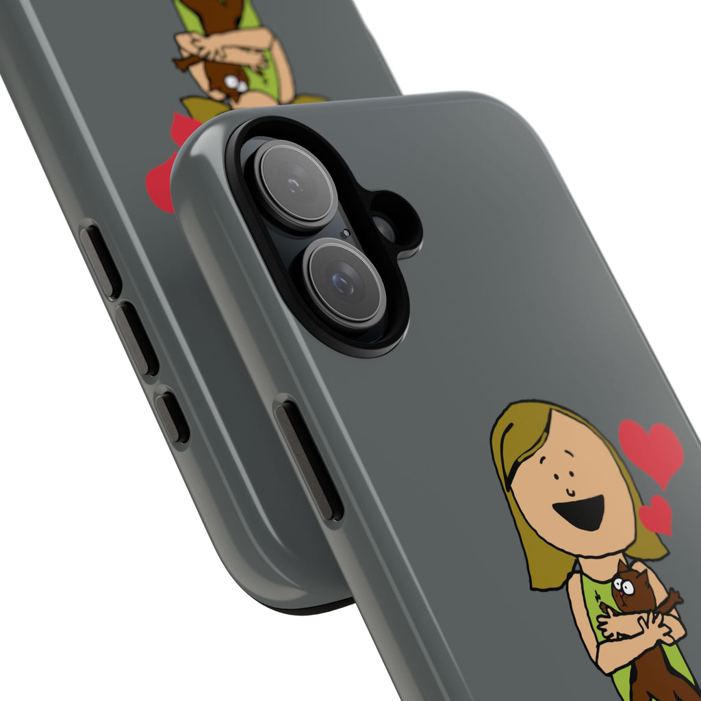 Pet Lover's Phone Case, Cute Animal Phone Cover, Gift for Dog Lovers, Cartoon Design, Fun Smartphone Accessory
