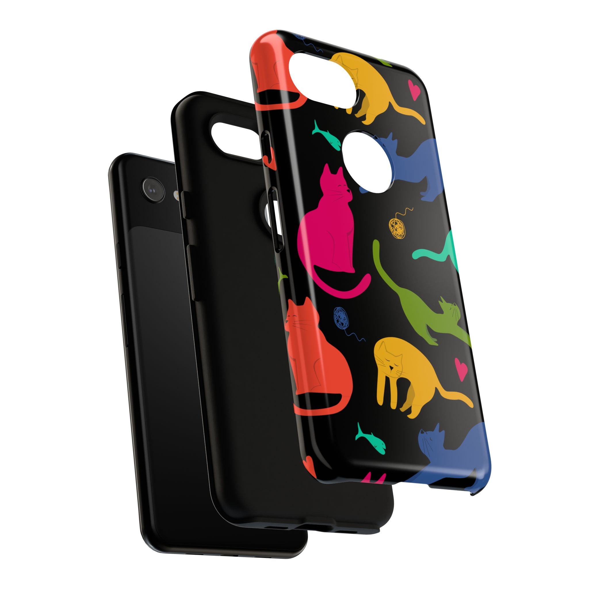 Colorful Cat Phone Case - Fun Pet Lover Accessory, Paw-some Gift for Cat Owners, Colorful Protective Cover, Cute Animal Phone [...]