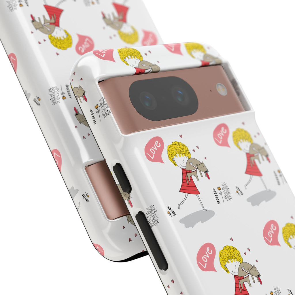 Love-Themed Phone Case | Cute Pet Lover Accessory, Perfect Gift for Birthdays, Anniversaries, Animal Lovers, Valentine's Day