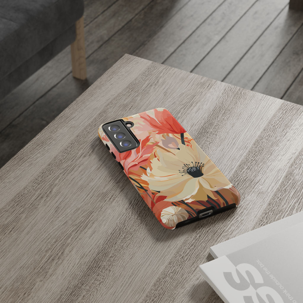 Floral Phone Case, Tough Protective Cover for Floral Lovers, Perfect Gift for Friends, Spring Celebration, Art Lovers Gift