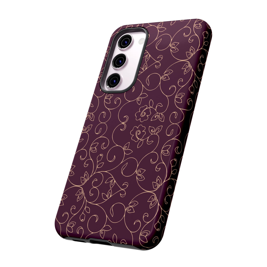 Elegant Floral Phone Case | Durable Mobile Cover, Gift for Her, Floral Design, Stylish Accessory, Phone Protection