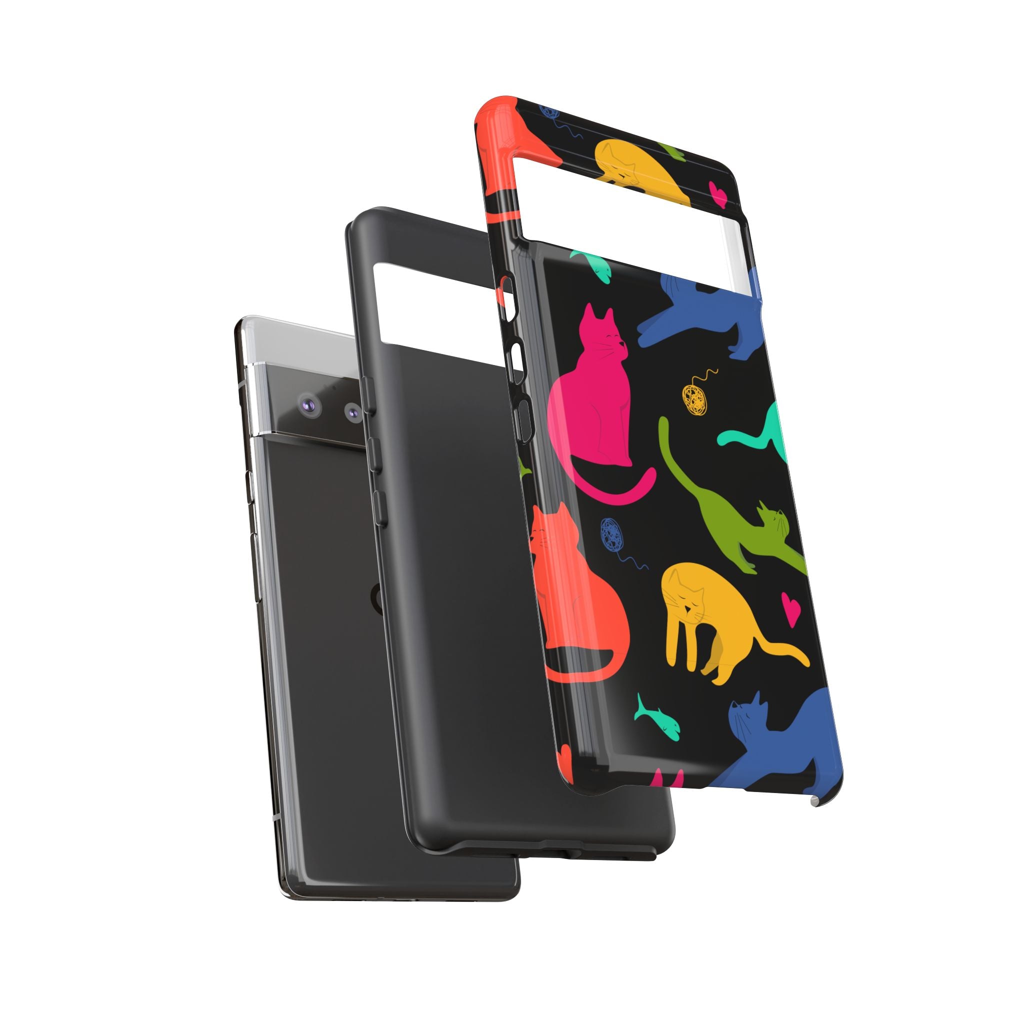 Colorful Cat Phone Case - Fun Pet Lover Accessory, Paw-some Gift for Cat Owners, Colorful Protective Cover, Cute Animal Phone [...]